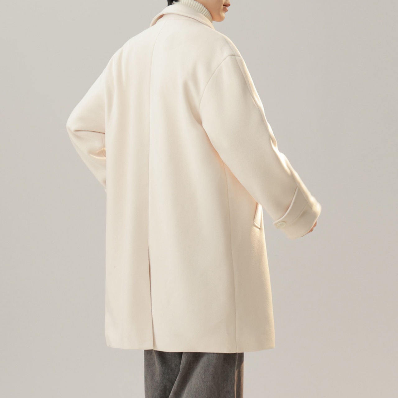 シングルブレストロングコート af0135