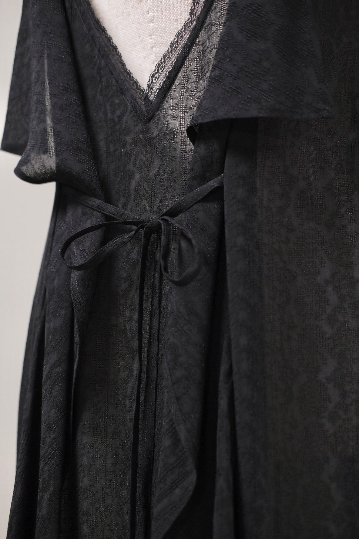 FETICO】LACE JACQUARD CAMI DRESS -Black- | loop