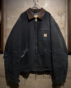 【Caka】“Carhartt” “Boro” Vintage Fade Black Detroit Jacket