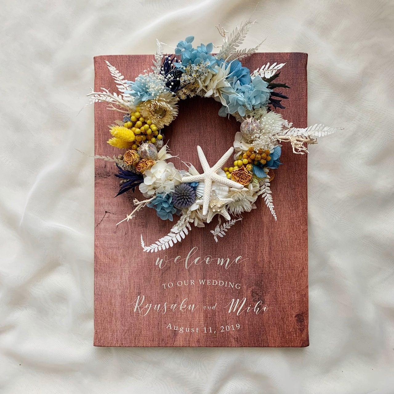 サマーリースウェルカムボード │夏 リゾートウェディング | DIY store PBW