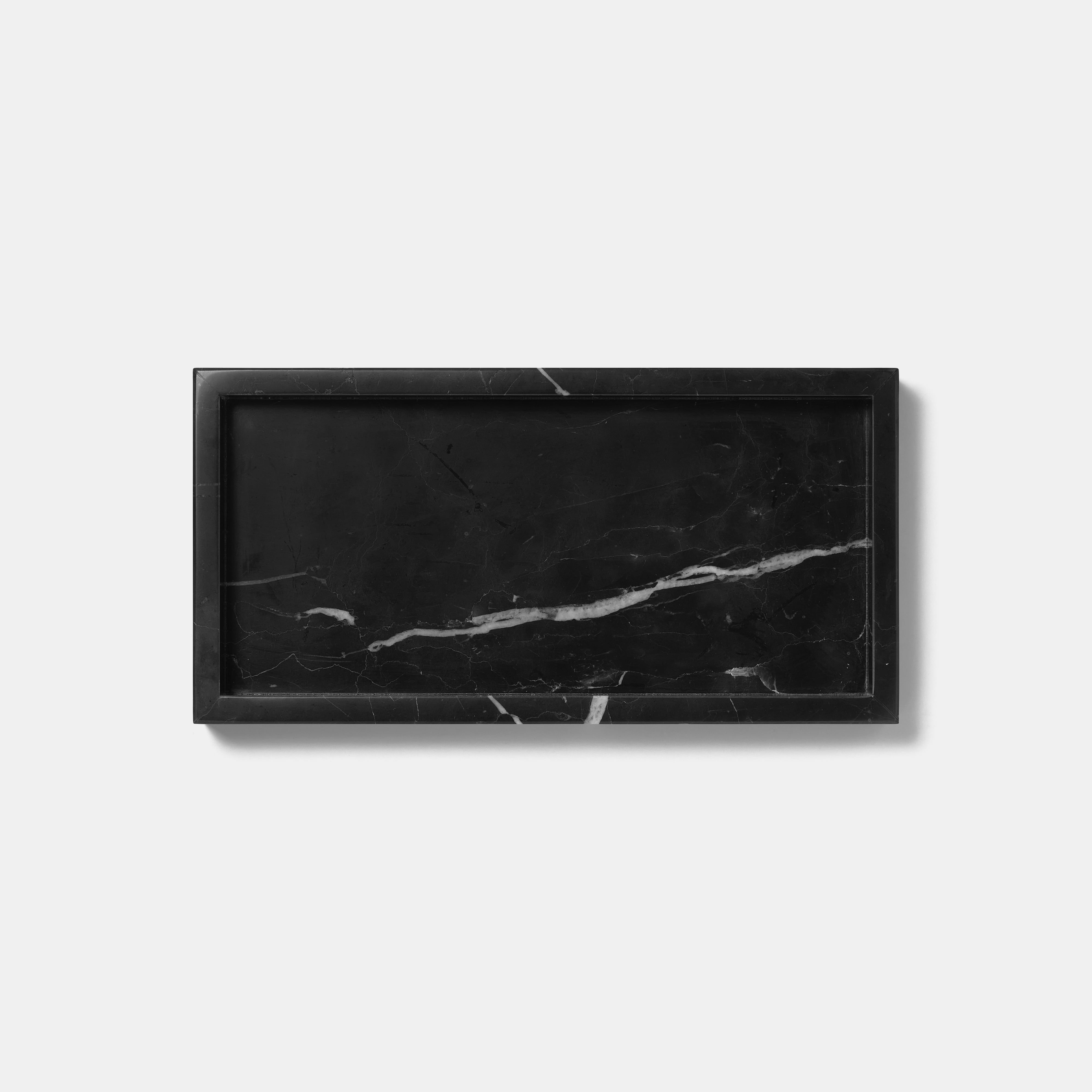 MARBLE TRAY - Nero marquina × Medium | TOME HOME