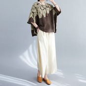 フラワープリント トップス  30071