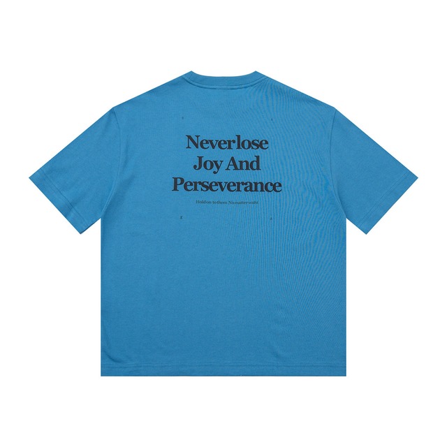 Logo print retro heavy t shirt ( 2color )