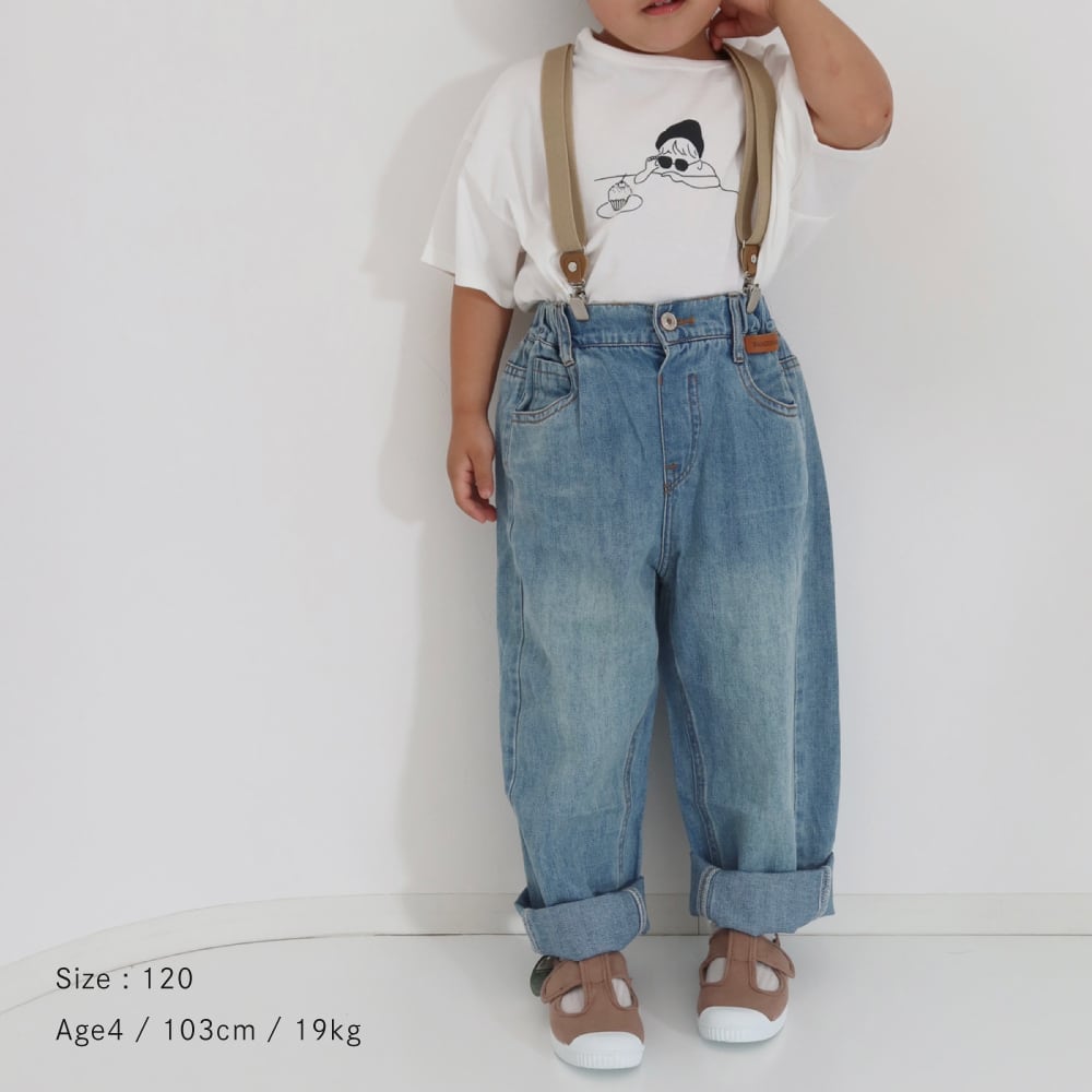 vintageデニムパンツ | 韓国子供服 Bisque -びすく-