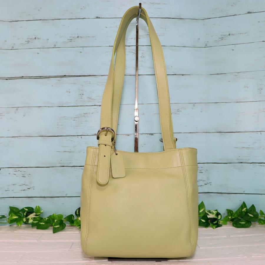OLD COACH オールドコーチ トートバッグ 薄緑色 本革 極上品 | PAY ID