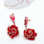 社交ダンス 小物 まとめ売り セット オーナメント ピアス ブレスレット レッド系 ピンク系 シルバー系 アクセサリー 小道具 装飾 デモ 競技 ダンス パーティ 発表会 正装 フォーマル アクセサリーセット ヘアオーナメント ピアスセット ブレスレットセット デモ用 競技用 フォーマル装飾 パーティー用 付け髪 小物セット 競技会用 小道具セット