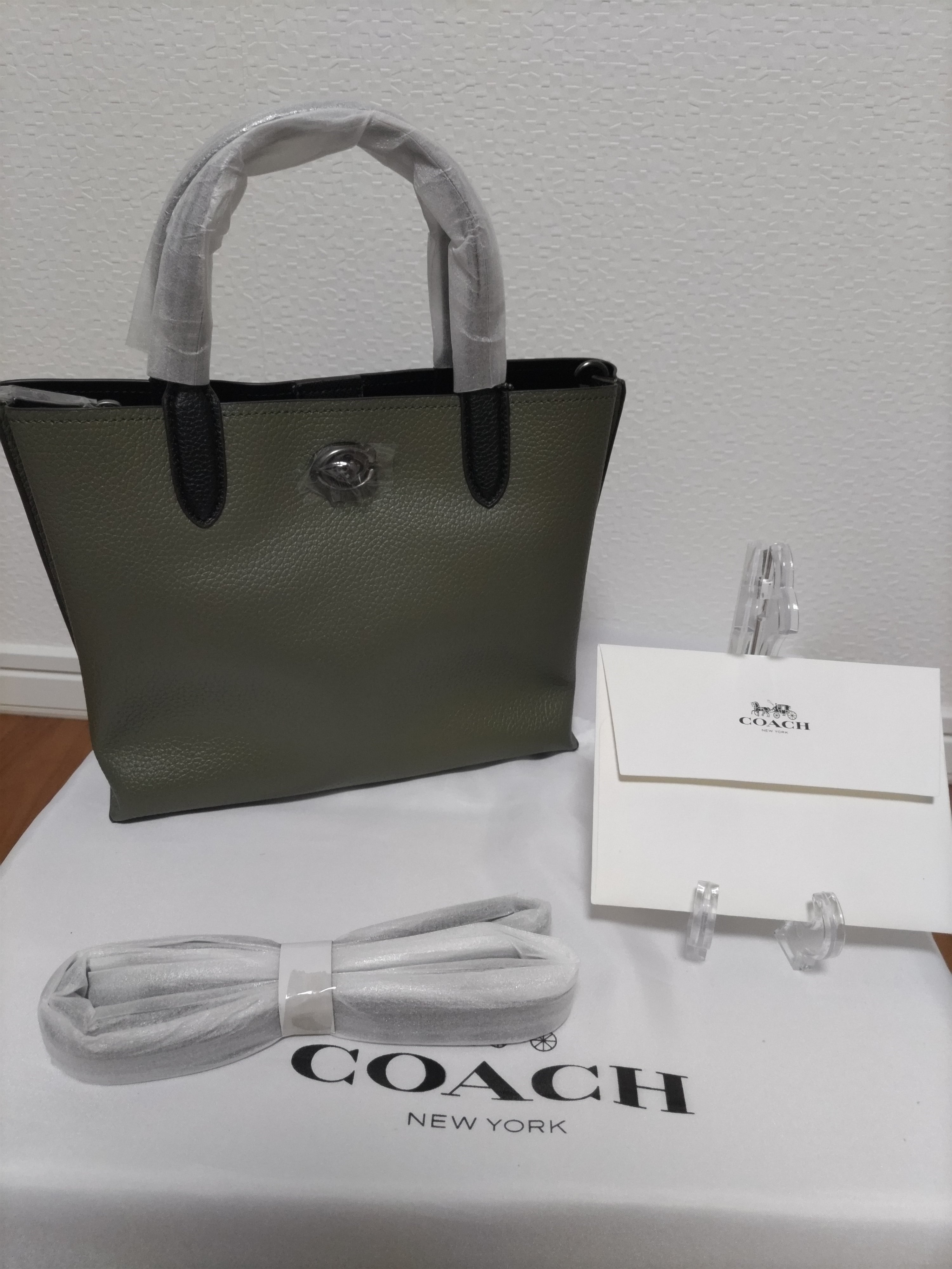 COACH コーチ ウィロウ トート 24 カラーブロック グリーン | ebisuya.