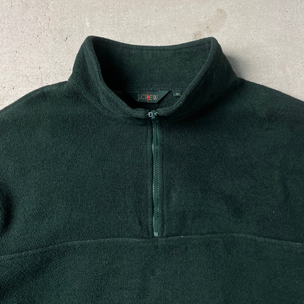 90年代 USA製 J.CREW ジェイクルー ハーフジップ フリースジャケット 