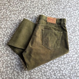 STUSSY / 90′s usa製 wide corduroy 36