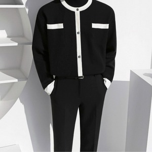 ノーカラーパイピングスウェット　MT0080402