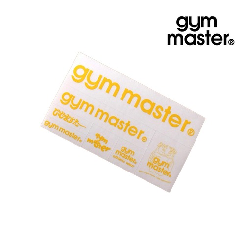 gym master ジムマスター クリアステッカー 7枚セット ロゴ フクロウ じむますたー 全10色 ステッカー G899791 YELLOW