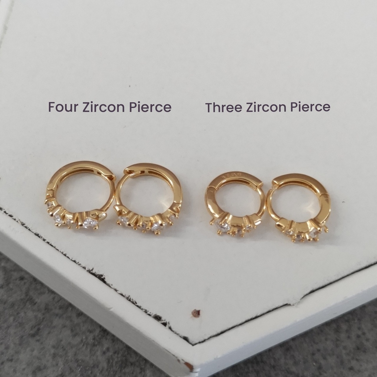 Four Zircon Pierce