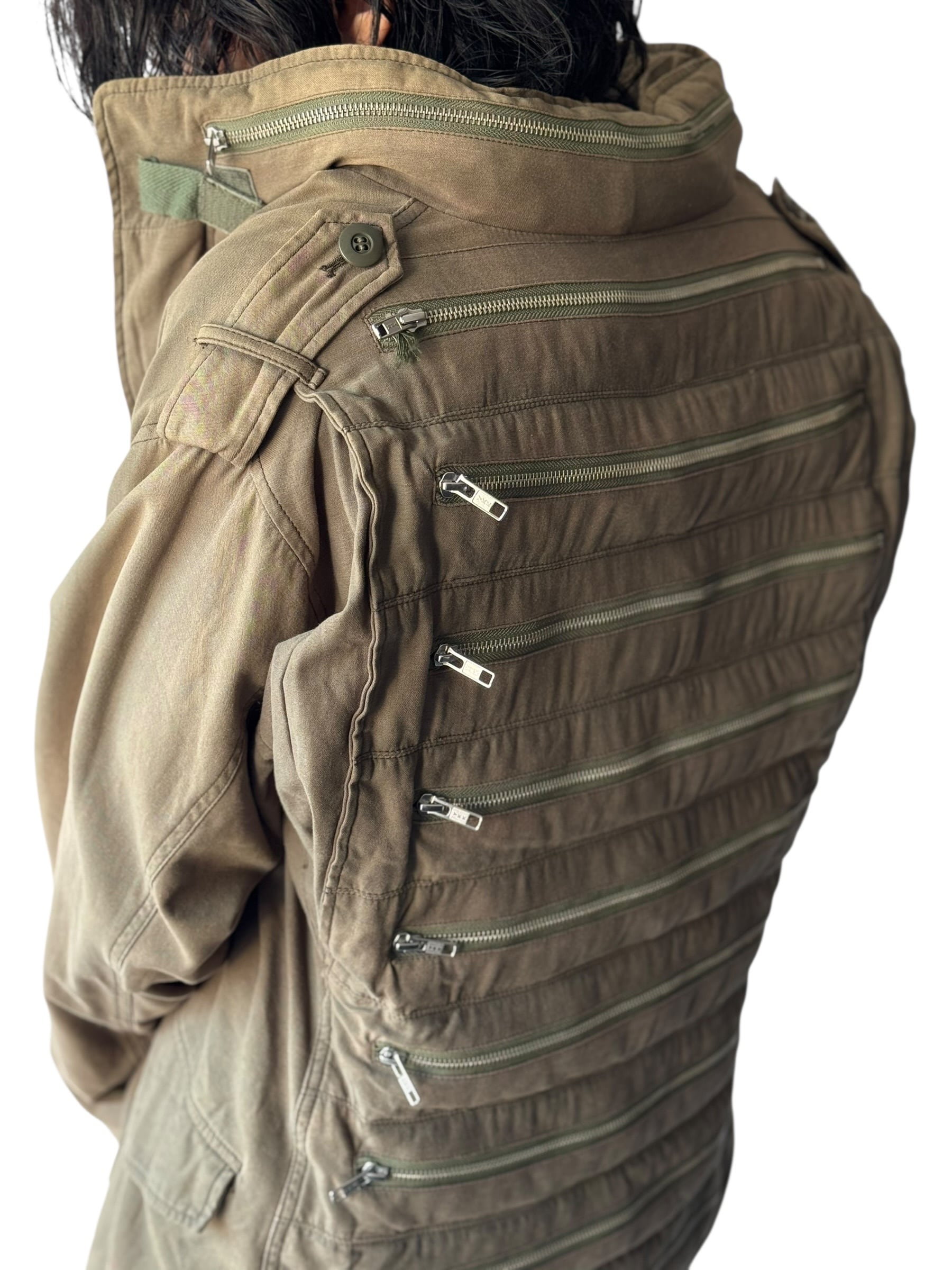 ♾00's PHENOMENON archive♾ LOOP M-65 Multiple Zip Military jacket