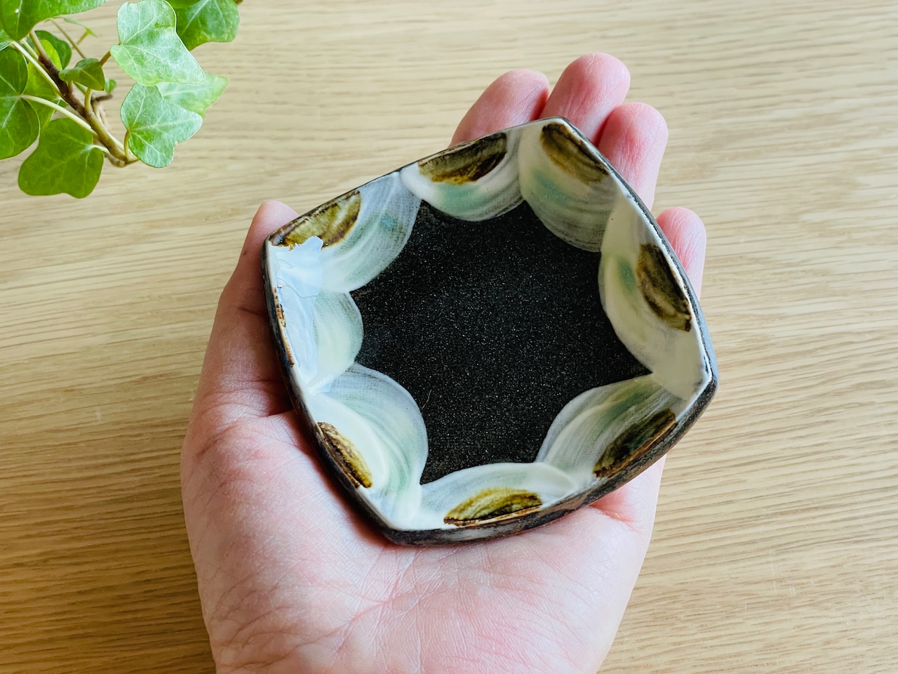 小石原焼 蔵人窯 板豆皿 【29-540】