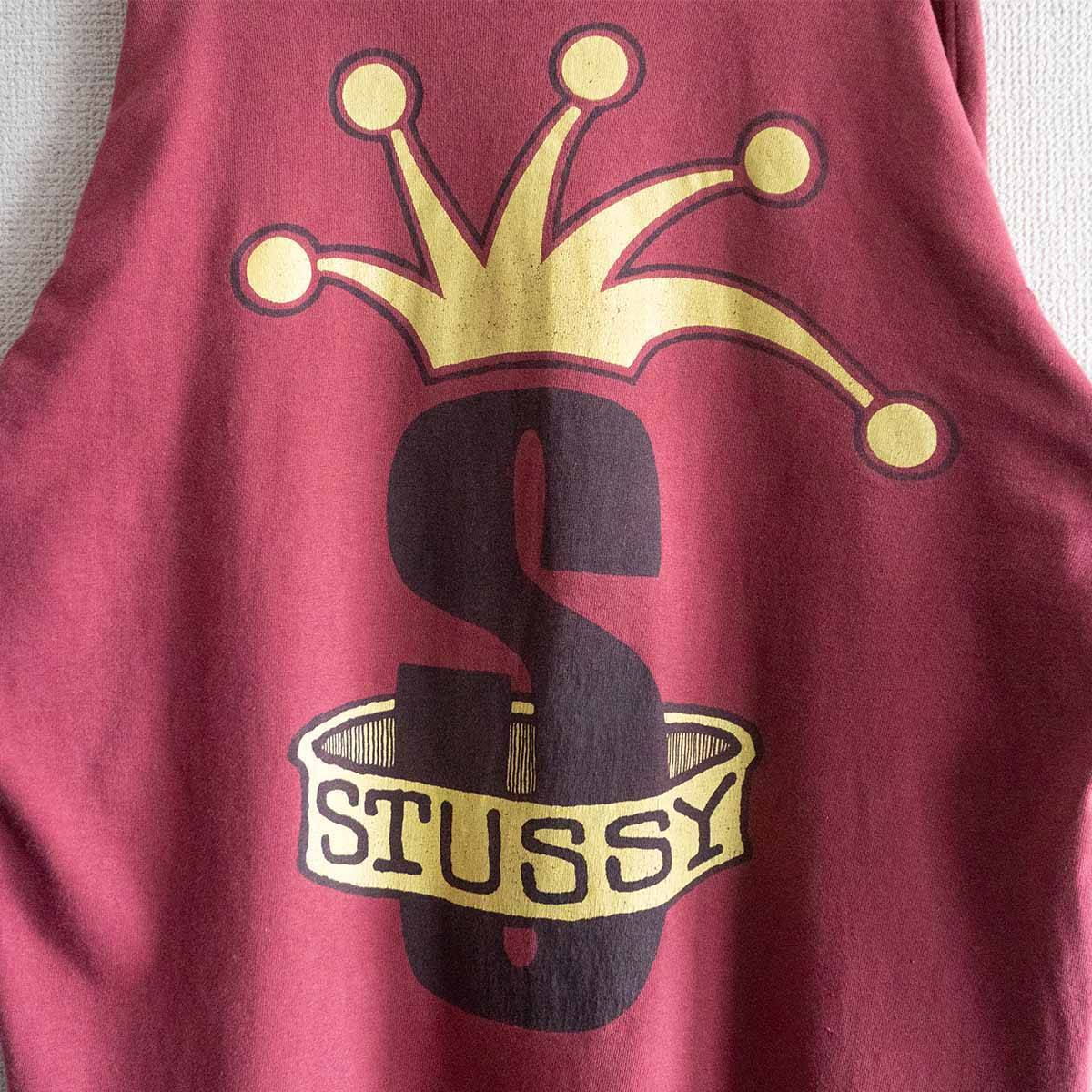 希少/80s】OLD STUSSY【クラウンロゴ ロンT】 L 80年代 オールド 