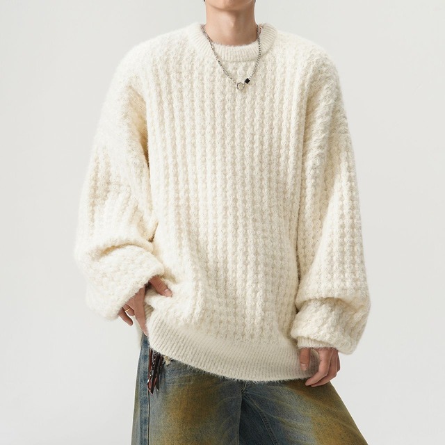 twist knit sweater(MT1329)