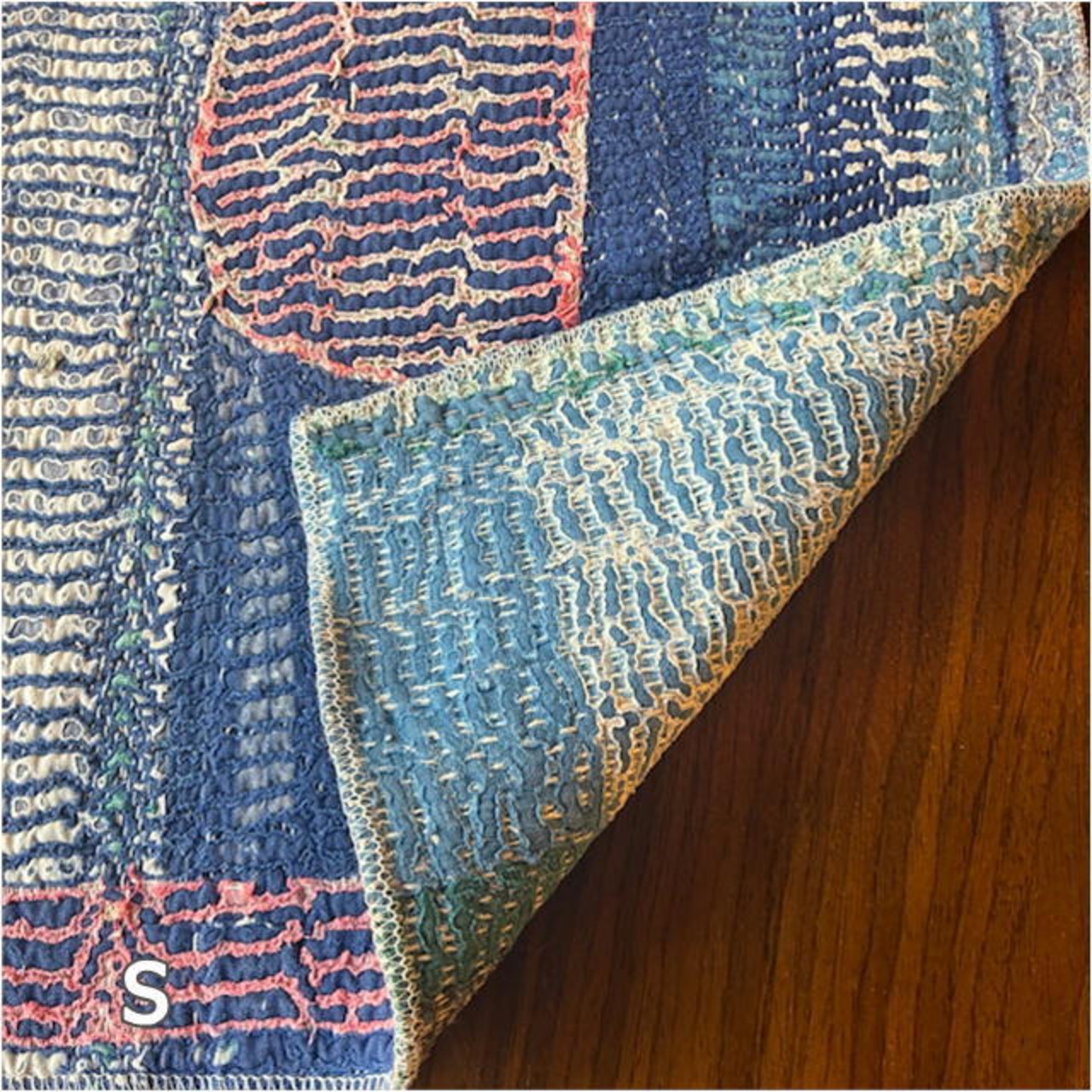 TOPANGA Kitchen India Vintage Lalli Quilt lunch Mat 10Type K〜T 30×40cm 　インドヴィンテージラリーキルト　ランチマット 10種　【メール便可】