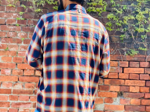 STAMPD MASON FRANNEL PLAID SHIRT LS LARGE 30JF6949