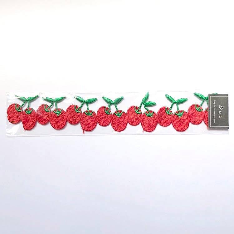さくらんぼモチーフのレース（6p） | Dua-アクセサリーパーツショップ