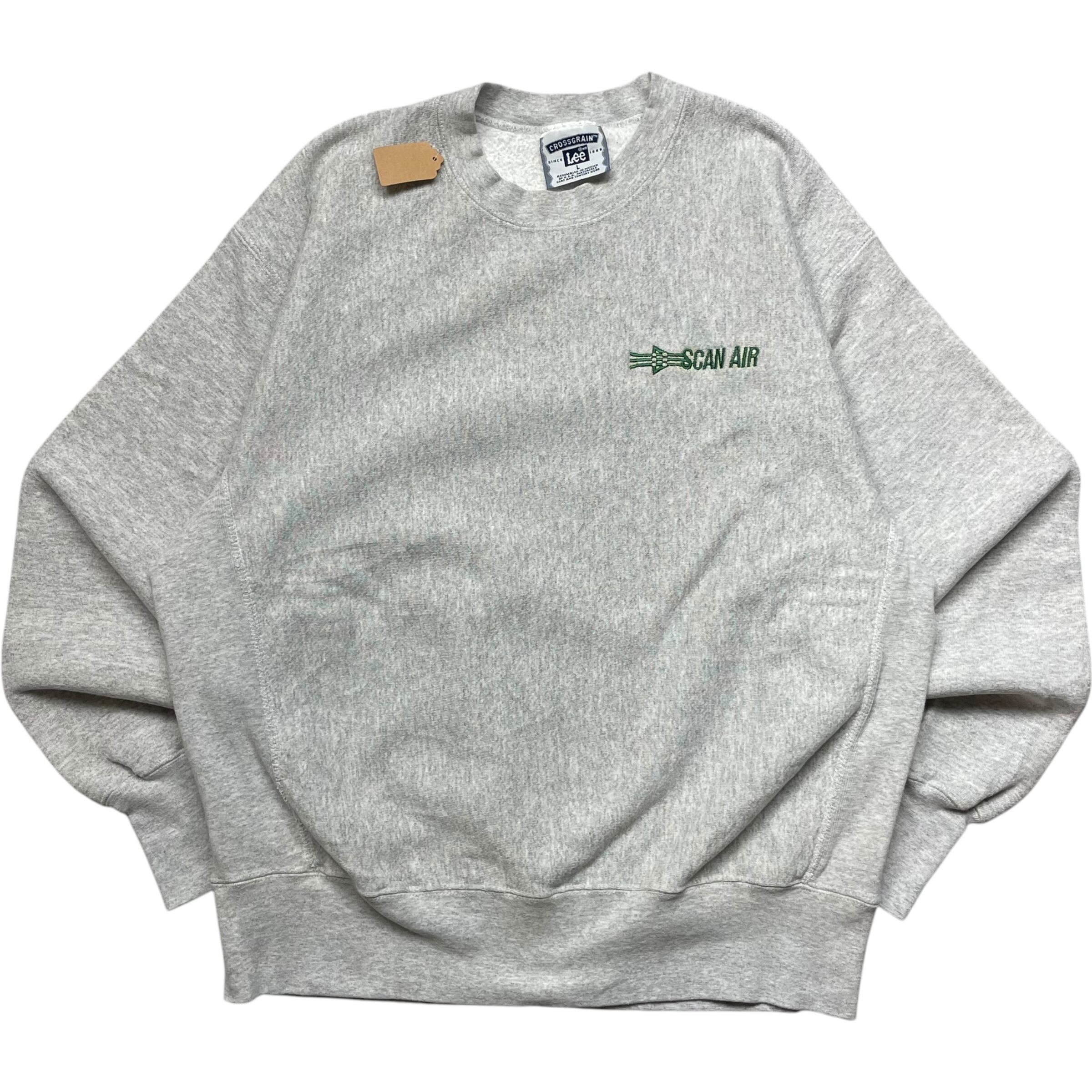 《L》Lee リー スウェット ワンポイント リバースウィーブ グレー 90年代 vintage no.6380