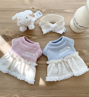 予約  【bowbow】  クレームドレス    (ピンク)