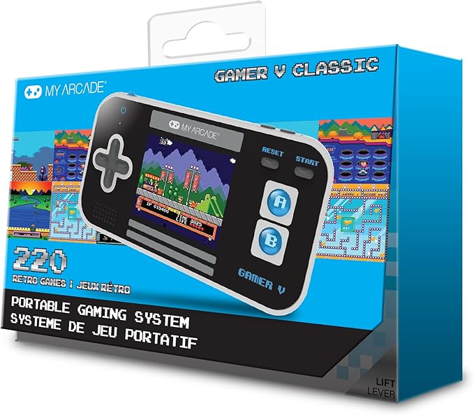 My Arcade Gamer V Classic-Blue: Portable Gaming System with 220