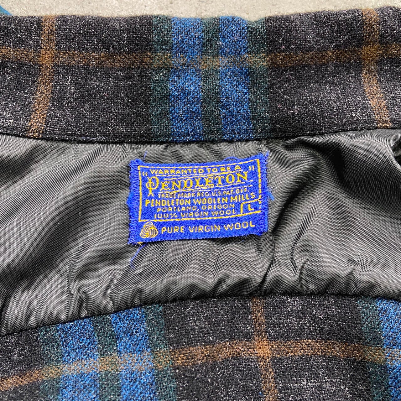 60年代 USA製 PENDLETON ペンドルトン チェック柄 開襟 ウール 60年代 USA製 PENDLETON ペンドルトン チェック柄 開襟 ウール