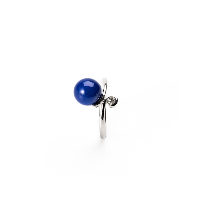 Silver Ear Cuff シルバー.ラピスラズリ.ダイヤモンド.イヤーカフ SMG3LD
