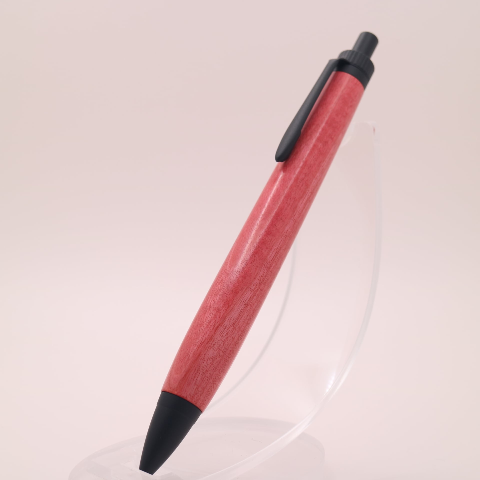 ピンクアイボリー|木の質感を楽しむ木軸ペン|ボールペン or シャーペン 260323