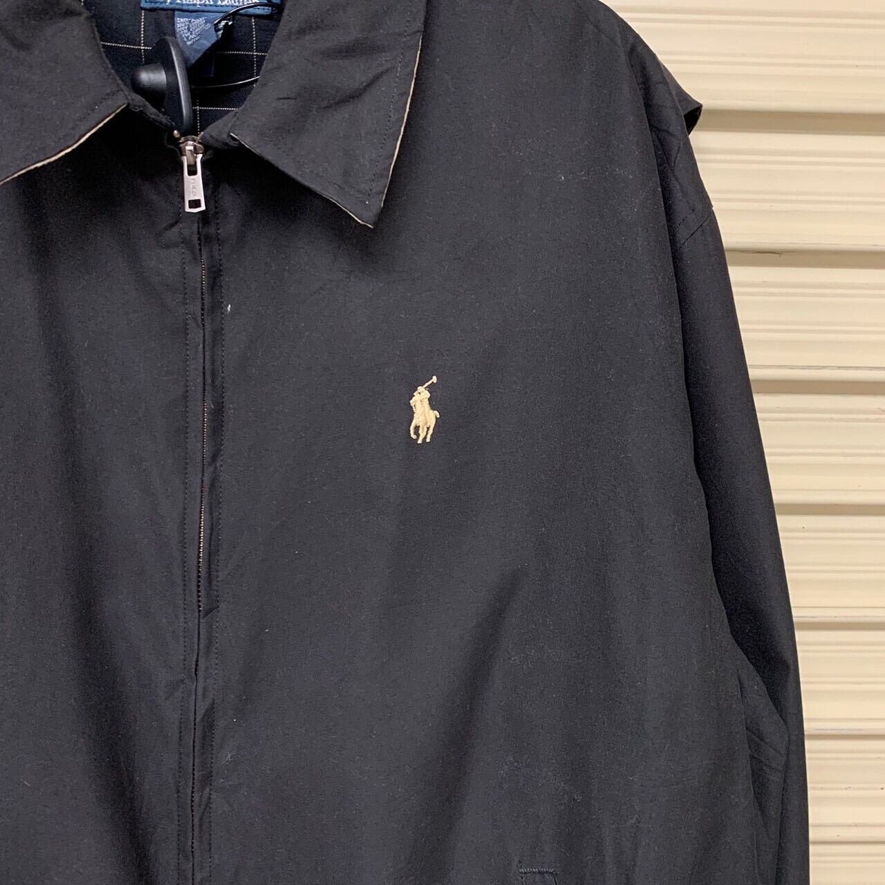 90s- ポロラルフローレン スイングトップ ハリントンジャケット 刺繍 
