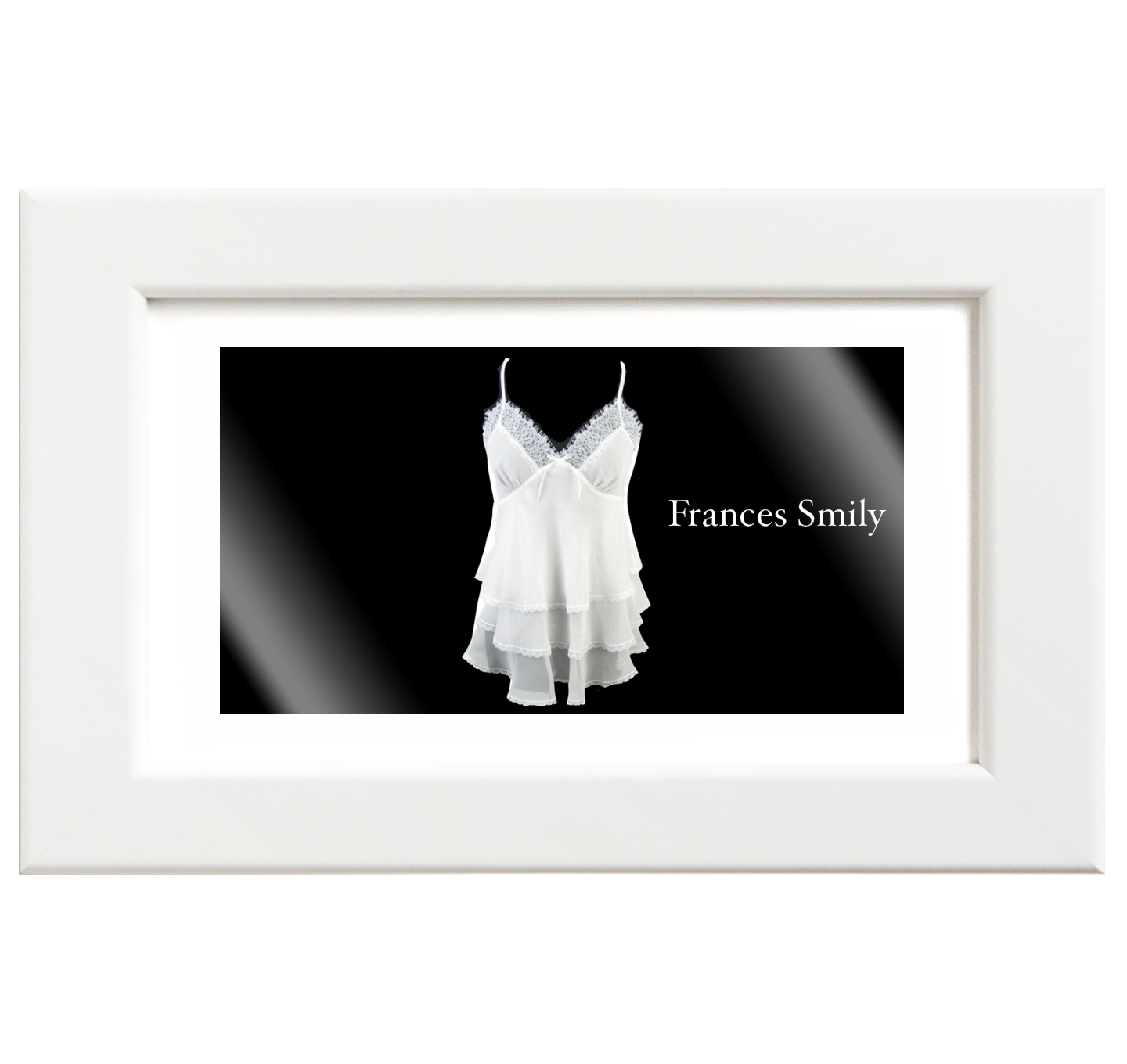 Frances Smily／フランセス・スマイリー　シルクシフォンキャミソール／ホワイト
