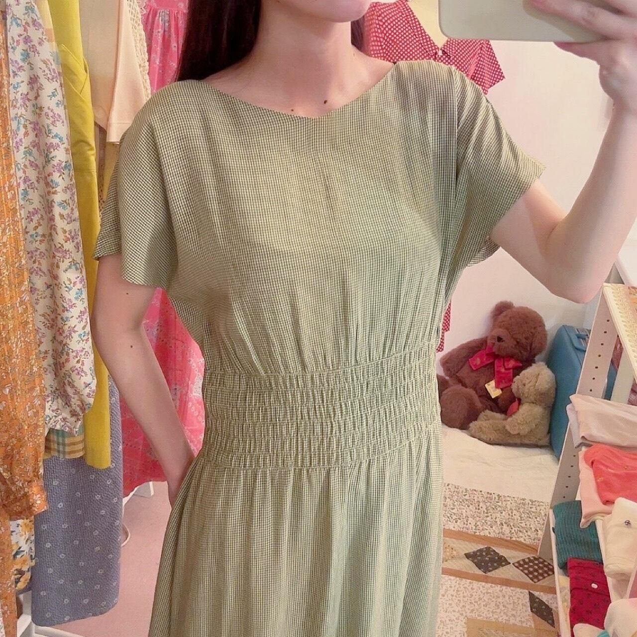 green check back button one-piece