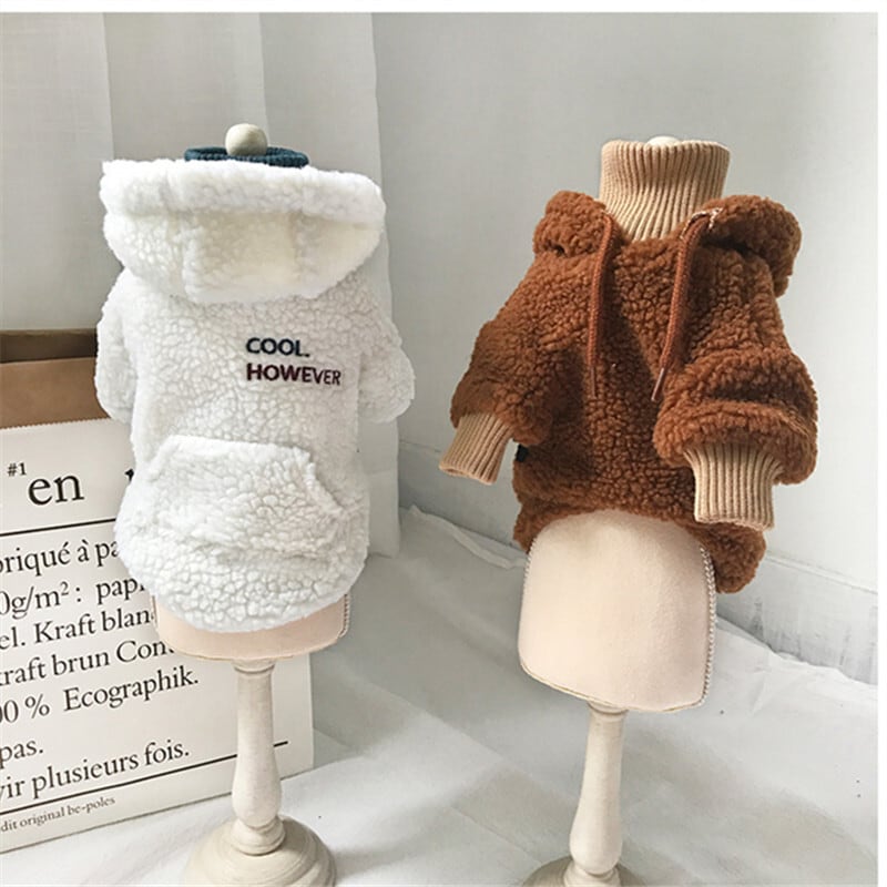 ボア パーカー タートルネック 防寒 暖かい 秋冬 犬服 ドッグウェア