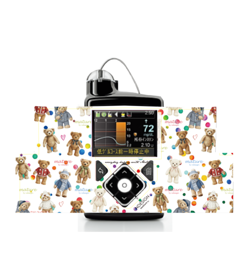Insulin pump dress up seal HAPPY DOT BEAR