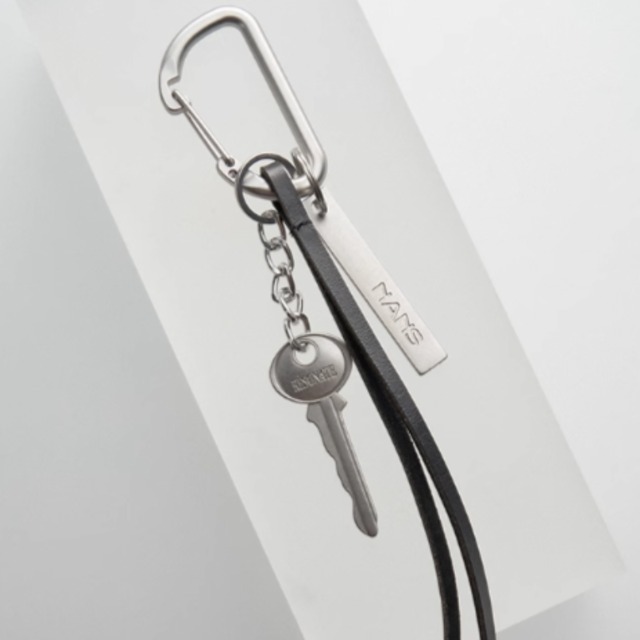 ロゴメタルプレートキーホルダー　0898