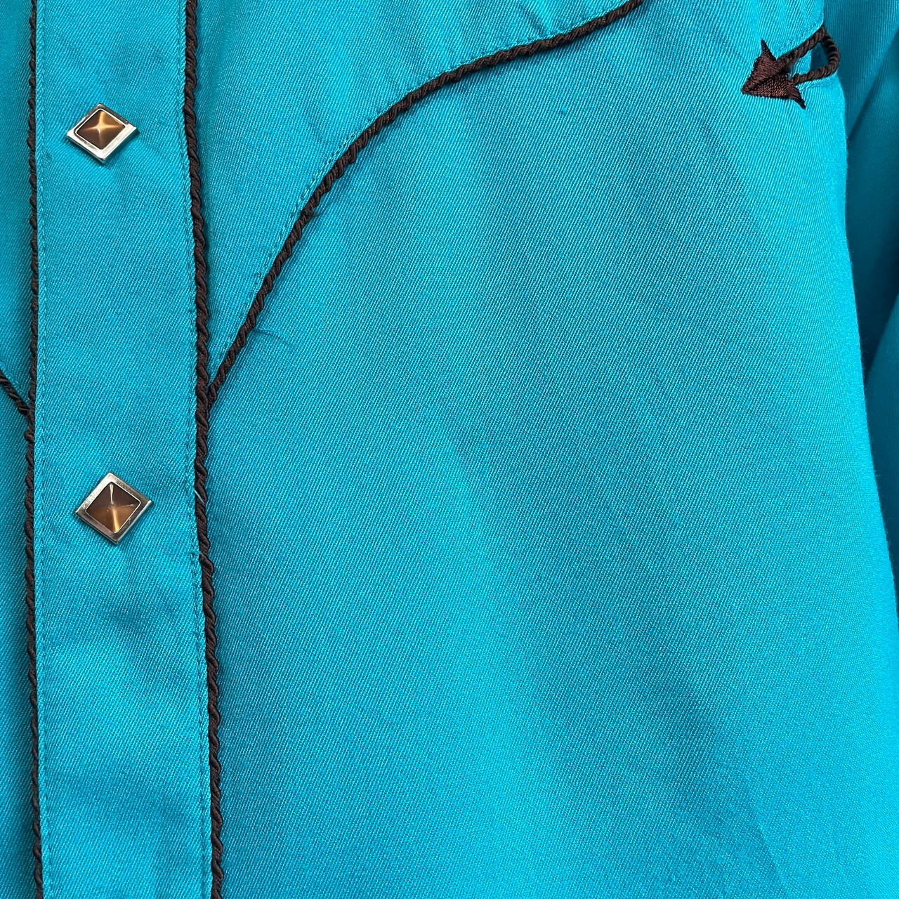 Panhamdle Slim 長袖 花柄 刺繍 ウエスタンシャツ メンズXL 古着 