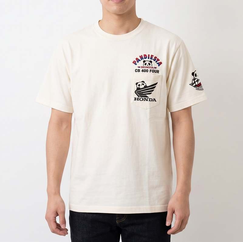 パンディエスタ Tシャツ XL オフ白 ホンダ 400FOUR 刺繍 PANDIESTA