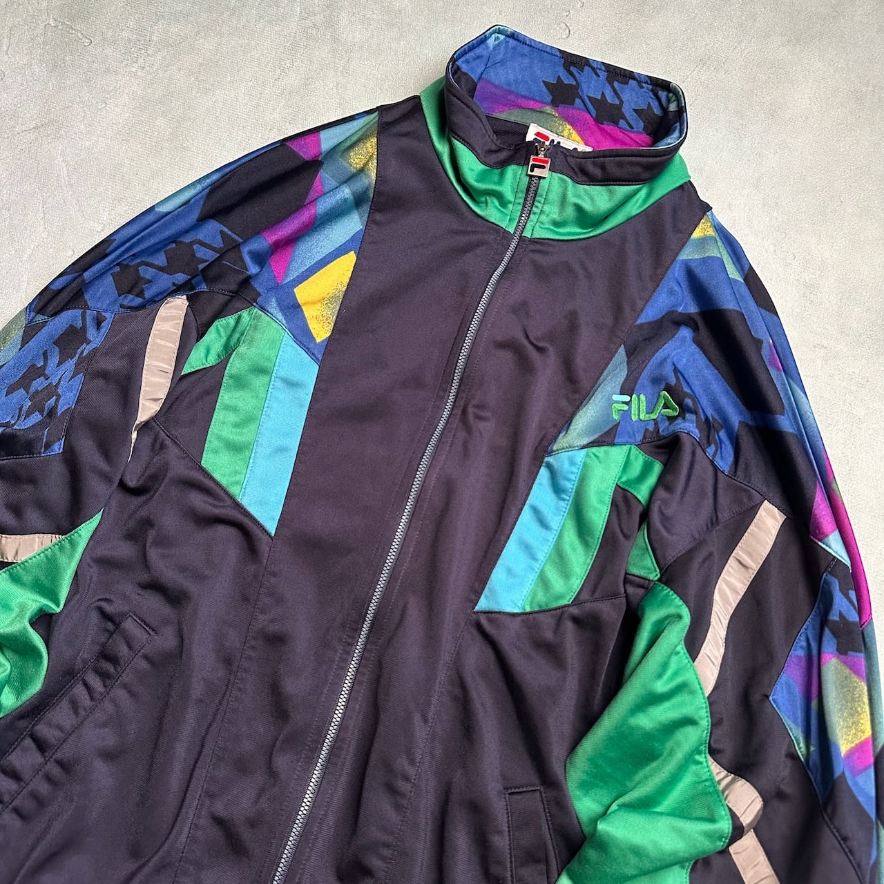 古着】フィラ FILA ジャージ FILA 90s jacket 緑 ナイロン｜トップス