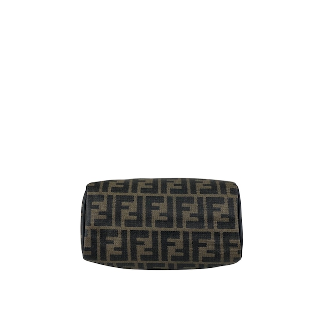 FENDI フェンディ ズッカ ショルダーバッグ ブラック PVCレザー 2way ミニボストン vintage ヴィンテージ オールド prhk66