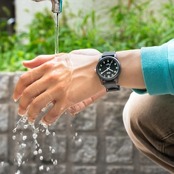 [シチズン Q&Q] 腕時計 アナログ 防水 ウレタンベルト VS40-008 パープル