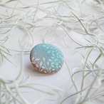 陶器ブローチ 葉影no.2  満月