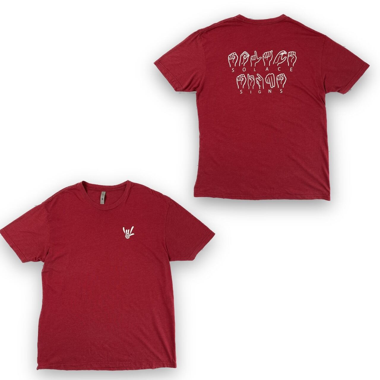ハンドサイン 両面プリント ビッグサイズ サイズ：XL 半袖 Tシャツ