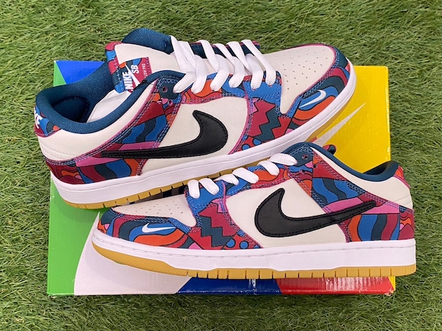 NIKE × PARRA SB DUNK LOW PRO QS ABSTRACT ART DH7695-600 27.5㎝ 22012