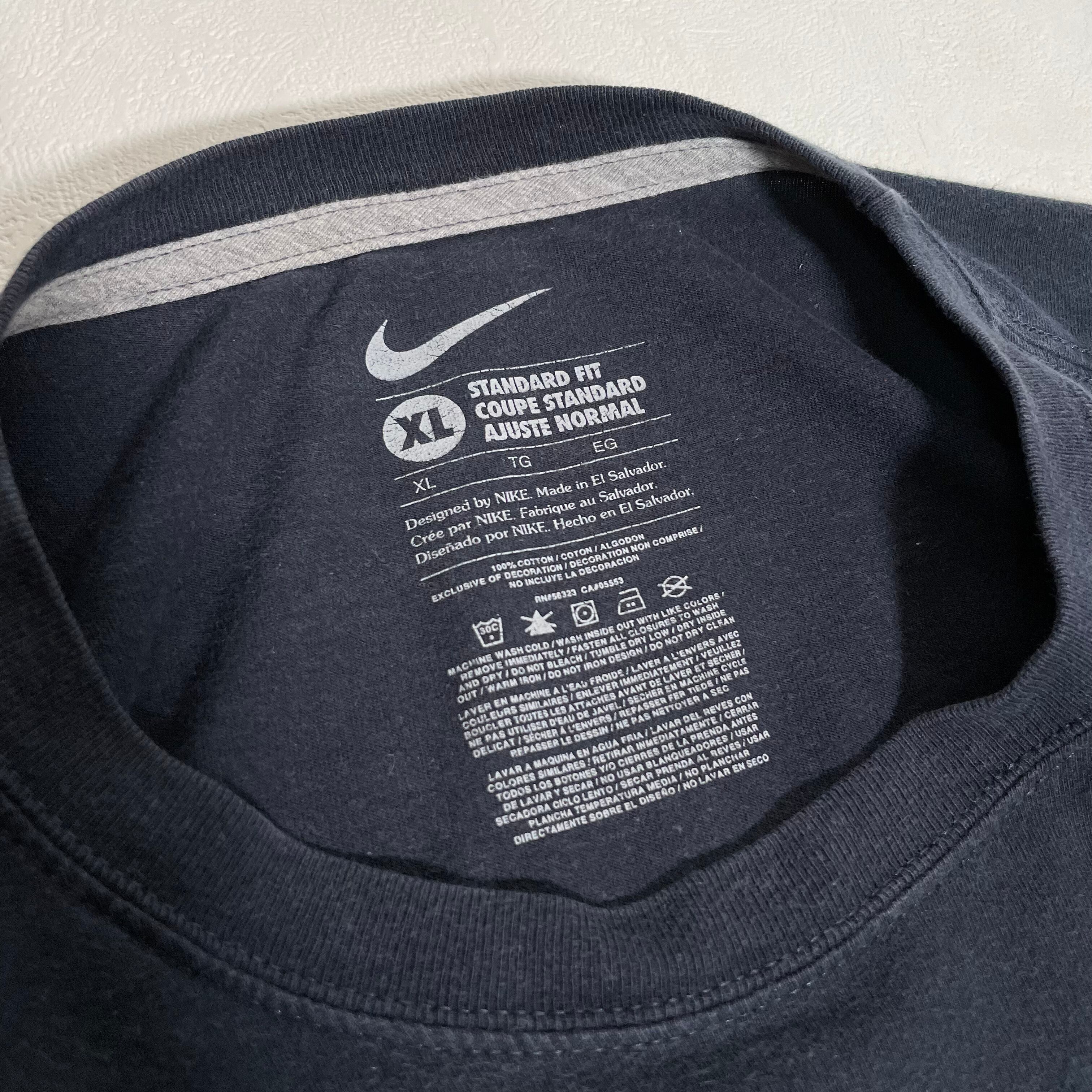 NIKE ビッグサイズ カレッジ ロゴ Tシャツ ネイビー 古着 | 古着屋DAISY