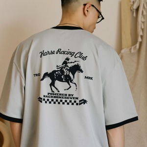 BackBoneSeven Horse Racing Club Ringer Tee （ホースレーシングクラブ リンガーTシャツ）