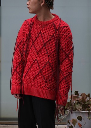 Calvin Klein 205w39nyc 2018AW fringe mohair knit