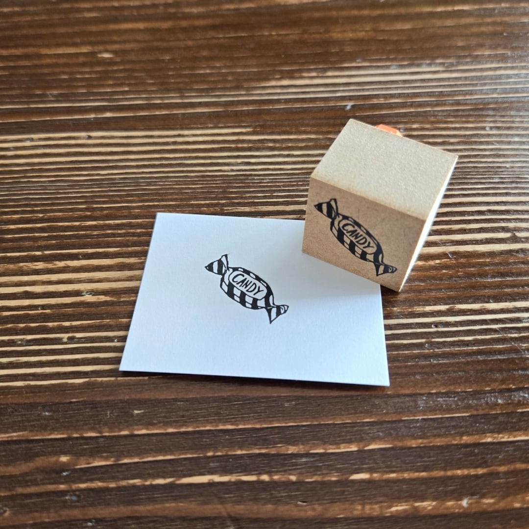 ハロウィン トリックオアトリート キャンディのラバースタンプ