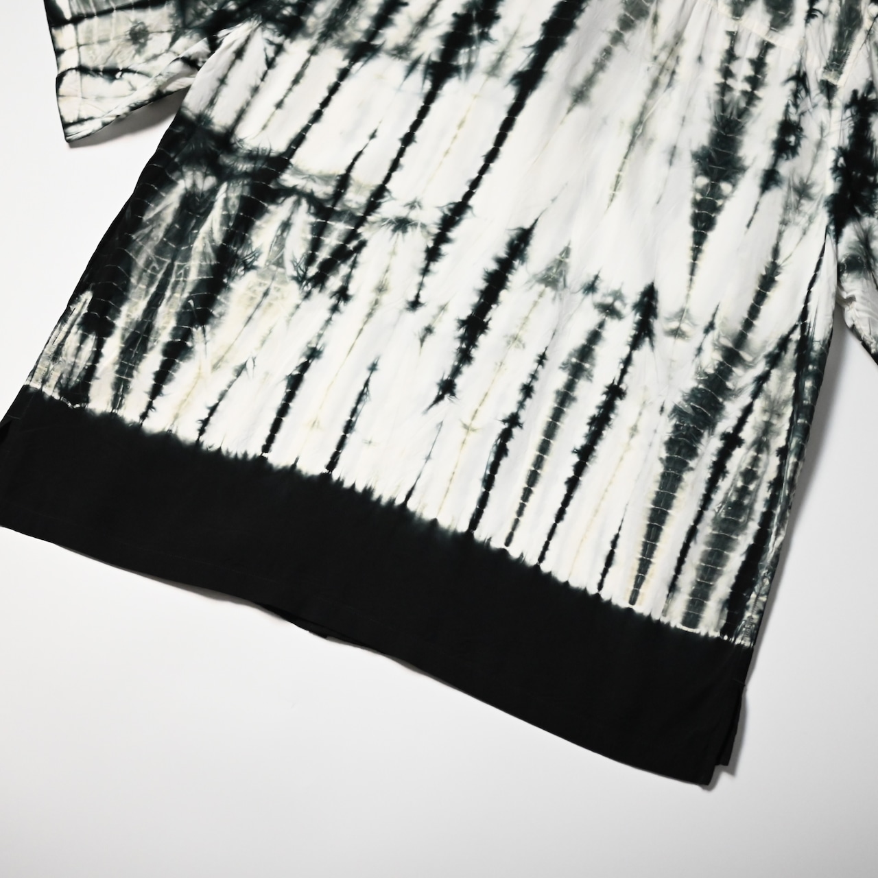 KUON / Arimatsu Shibori Camp Collar Shirt