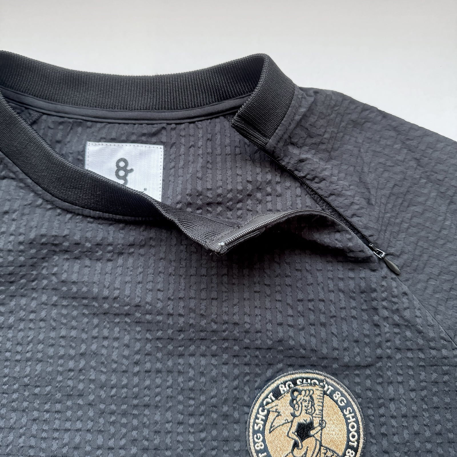 メンズウェア 8G SHOOT COOLMAX SUCKER PISTE 8G DOTAIR?? COOLMAX SUCKER CREW NECK S/S PISTE -BLACK- | 8G SHOOT