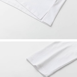 シンプル無地ベーシックロングTシャツ　1272